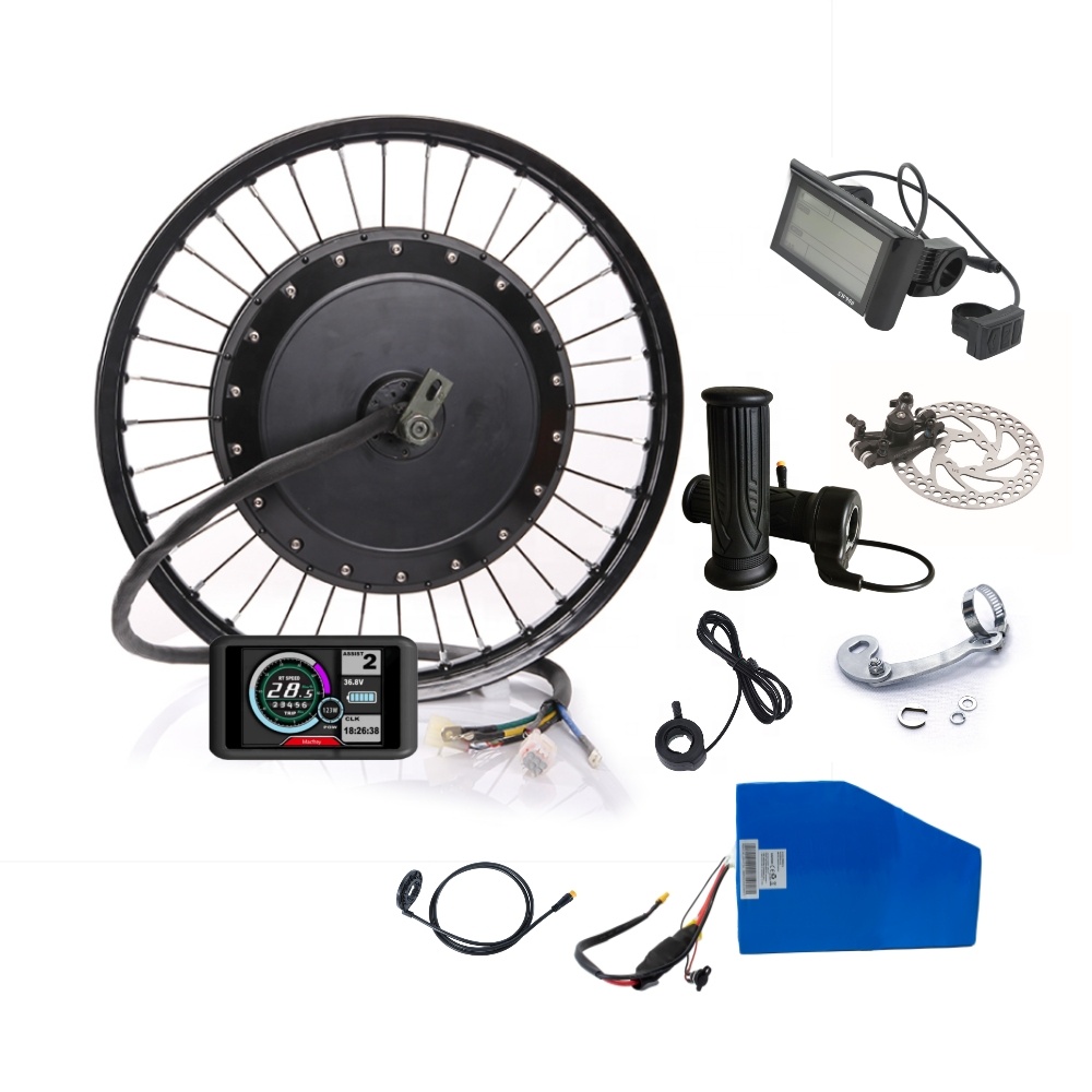 Kit de conversão de bicicleta  - 72V 5000W Hub Motor Kit avaliação e preço
