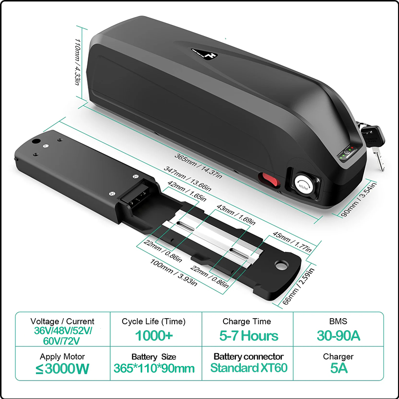 Bateria de bicicleta elétrica  - Ebike Conversion Kit 72V 3000W avaliação e preço