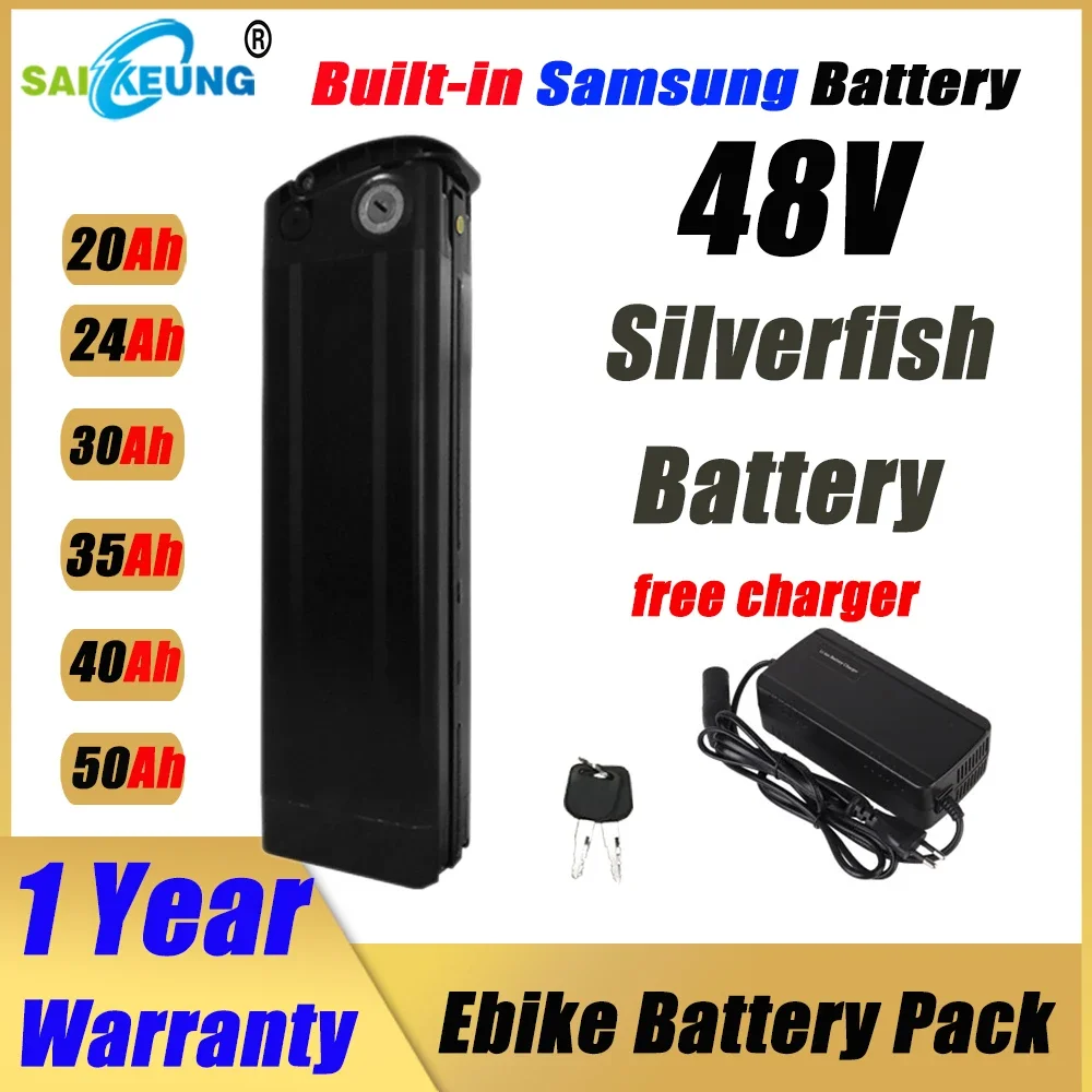 Bicicleta elétrica SilverFish  - Ebike Battery 48V 20Ah Hailong avaliação e preço