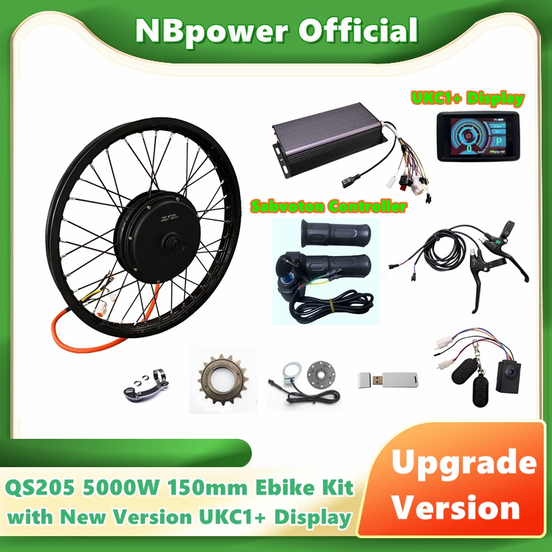 Nbpower/qs205 5000w v3 150mm m - 72V 5000W Hub Motor Kit avaliação e preço