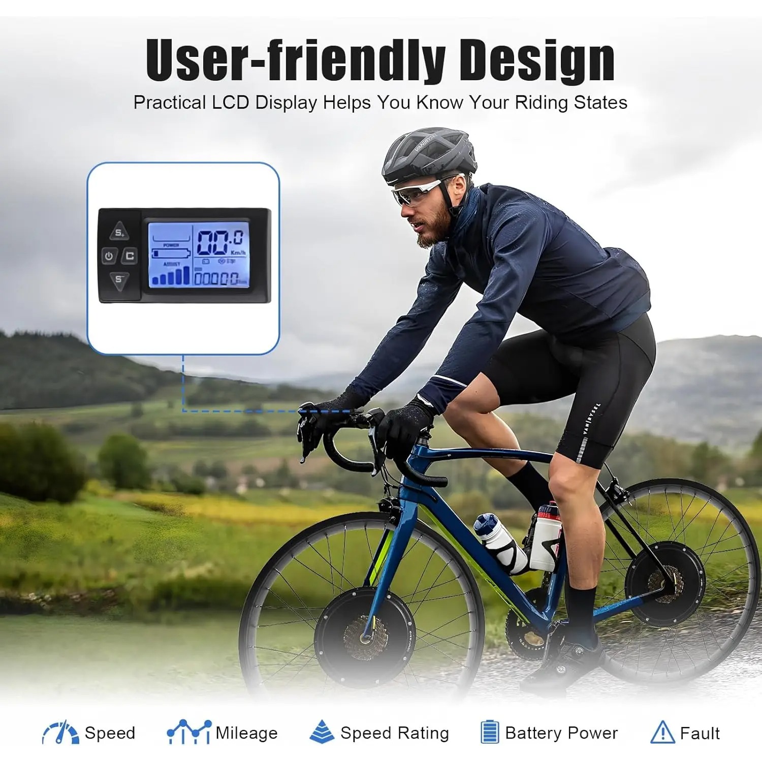 Kit de conversão para biciclet - Ebike Conversion Kit 72V 3000W avaliação e preço