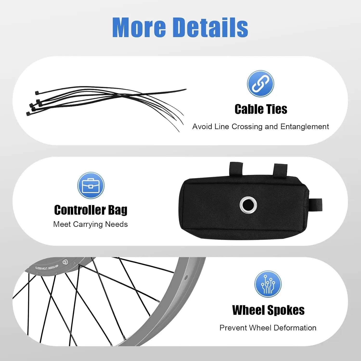 Kit de conversão para biciclet - Ebike Conversion Kit 72V 3000W avaliação e preço