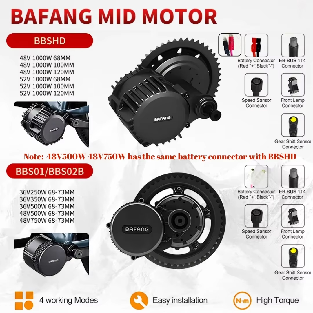 Kit de Conversão para Biciclet - Mid Drive Motor Kit 52V 1000W avaliação e preço